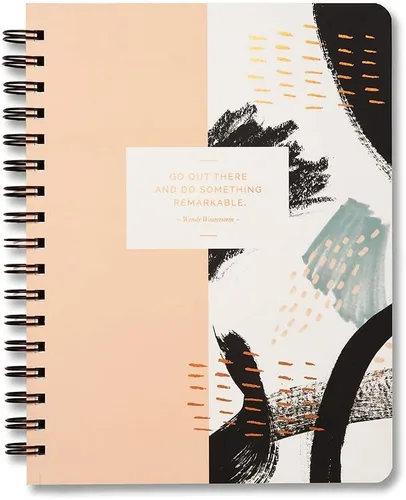 Miniatura 12 de Compendium Cuaderno de espiral – Good Things Start Here — Un cuaderno de diseño en espiral con 192 páginas rayadas, rayas universitarias, 7.0 Good