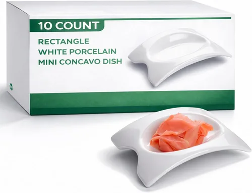 Miniatura 11 de Restaurantware -Cuencos para salsa de inmersión de 2 onzas, 10 platos de salsa en forma de canoa - aptos para microondas, aptos para horno, platos
