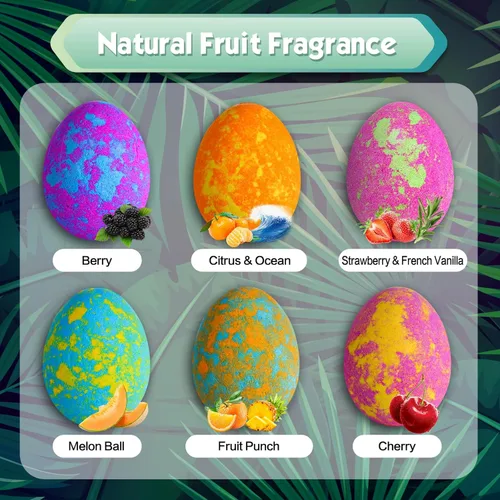 Miniatura 5 de Aofmee Bombas de baño para niños, bombas de baño para niños con juguete de dinosaurio en el interior, rellenos de cesta de Pascua para niños, huevos
