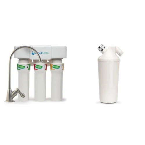 Miniatura 9 de Aquasana Sistema de filtro de agua Claryum de flujo máximo de 3 etapas para debajo del fregadero, filtración de claryum para encimera de cocina
