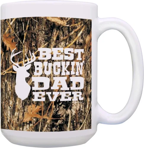 Miniatura 9 de ThisWear Hunting Camo Best Buckin' Dad Ever Gift Taza de café de cerámica de 11 oz con asa