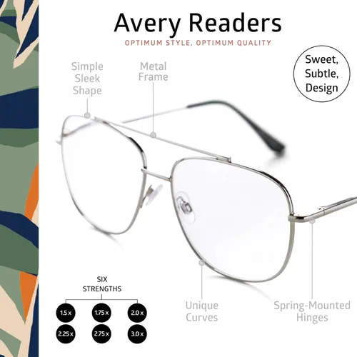 Miniatura 5 de OPTIMUM OPTICAL Daydream Readers - Lentes de lectura con bisagras montadas en resorte, resistentes a los arañazos, montura redonda, para hombres