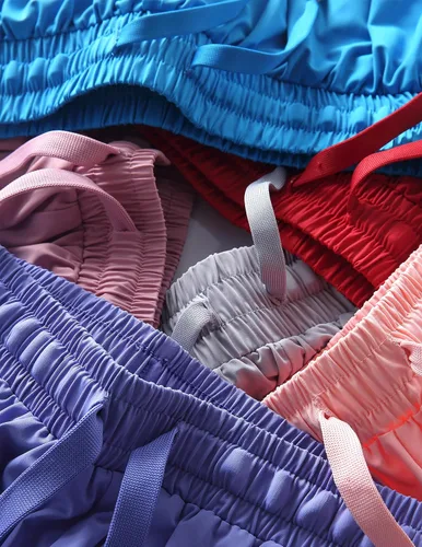 Miniatura 52 de Paquete de 3 pantalones cortos fluidos para niñas con forro de elastano, 2 en 1, faldas de mariposa para jóvenes, para fitness, correr, deportes