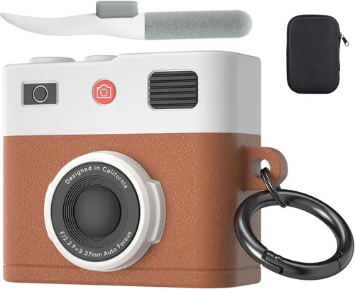 Miniatura 9 de Valkit Funda protectora resistente 2 en 1 para Airpods, a prueba de golpes, funda de Air Pod 2 para hombres y mujeres, con llavero para iPod Skin