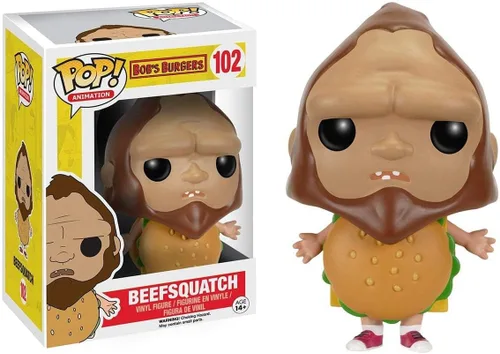Miniatura 2 de Animación Funko POP: Hamburguesas de Bob - Figura de acción de Beefsquatch