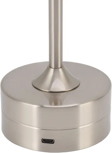 Miniatura 8 de JTLB Lámpara de mesa LED inalámbrica recargable, 2000 mAh, funciona con pilas, 3 modos de color, regulable, luz de escritorio USB para el hogar
