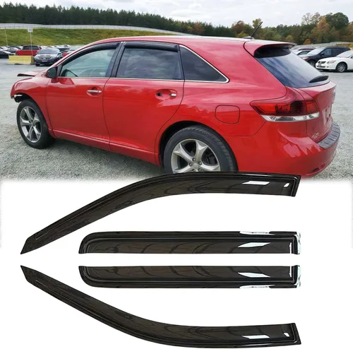 Miniatura 10 de Deflector de viento para ventana lateral impermeable 94043, 4 piezas de repuesto protector contra la lluvia, visera de ventana para Toyota Avalon