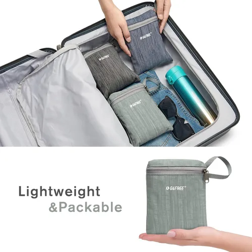 Miniatura 7 de G4Free 10L/15L Mochila para Senderismo Plegable Ligera, Mochila de Día para Caminatas, Pequeña, Viaje al Aire Libre, Bolsa de Hombro Plegable Gris