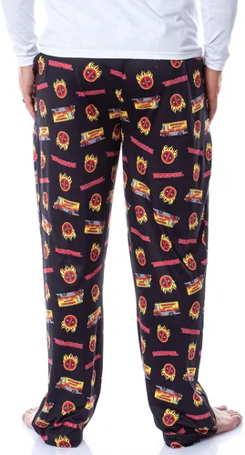 Miniatura 4 de Marvel Mens' Deadpool Chimichangas Food Truck Icon Sleep Pajama Pants