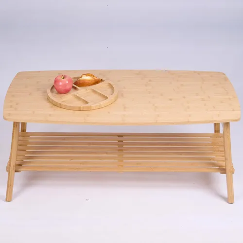 Miniatura 4 de Mesa de centro plegable de bambú, escritorio de suelo para adultos, mesa baja para sentarse en el suelo, mesa plegable para sala de estar, mesa