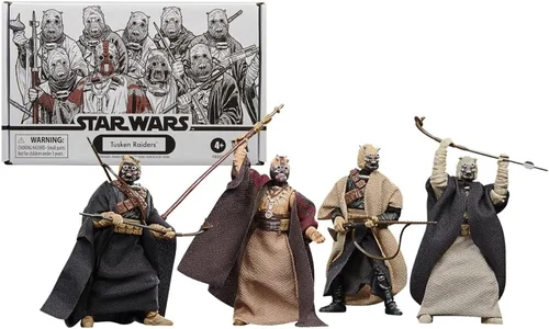Miniatura 5 de STAR WARS Tusken Raiders - Figura de acción de 3.75 pulgadas, paquete de 4
