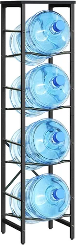 Miniatura 8 de HOOBRO Soporte para garrafones de agua, soporte para botellas de agua, estante para garrafones de agua de 5 galones, estante de almacenamiento