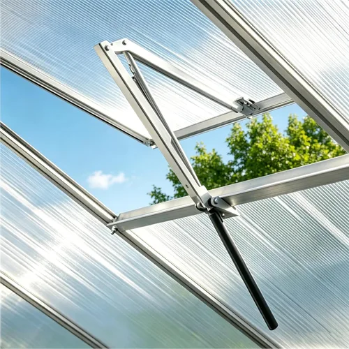 Abridor automático de ventana de invernadero, abridor de ventilación automático, abridor de ventilación de techo, accesorios de invernadero, abridor
