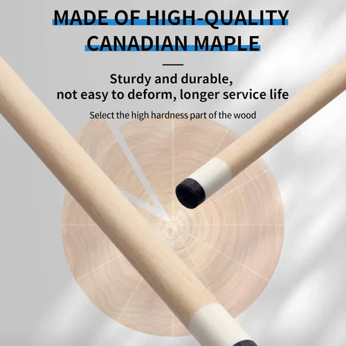 Miniatura 3 de Kmise Pool Cue Stick Set,4 Colors Canadian Maple Cue,Pool Sticks for Adults,Tacos de Billar 18 19 20 21oz for Beginner Azul (1 pieza)