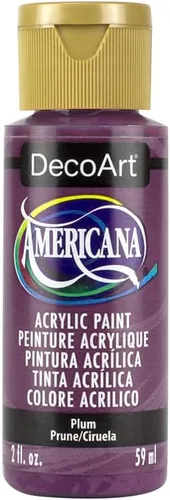 Miniatura 2 de DecoArt Americana Pintura acrílica, 2 onzas, ciruela negra