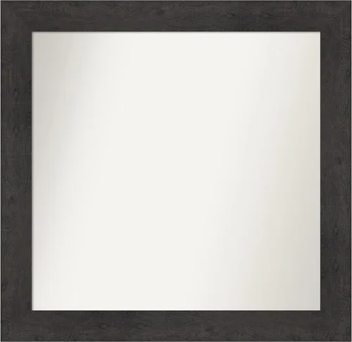 Amanti Art Espejo personalizado, espejo de baño de tablones rústicos, espejo de pared o espejo de tocador de baño sobre el fregadero (32.5 x 33.5