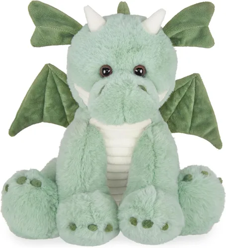 Miniatura 7 de Animal de peluche de dinosaurio de la colección Bearington, peluche de dinosaurio triceratops suave y lindo azul para bebés, niños, niñas y niños