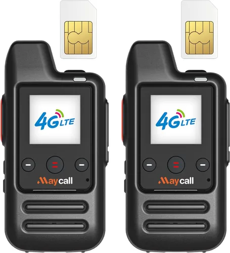Miniatura 12 de Walkie Talkies globales con tarjeta SIM de servicio de por vida, radio de red Walkie Talkies de alcance ilimitado, radios bidireccionales, batería