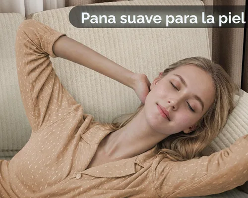 Miniatura 3 de Furmax - Sofás seccionales para sala de estar, sofá en forma de U con tela de lino, juego de sofá de 4 plazas con doble chaise para apartamento Beige