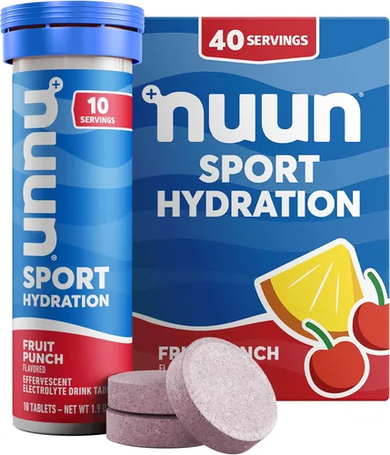 Miniatura 22 de Nuun Sport Tabletas de Electrolitos con Magnesio, Calcio, Potasio, Cloruro y Sodio, Sin Gluten y Veganas, Limonada de Fresa, Paquete de 8