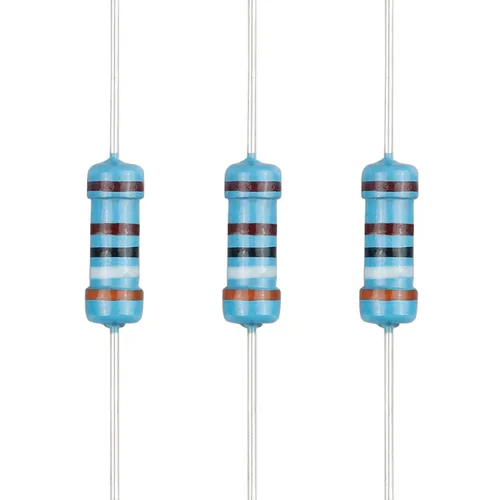 Miniatura 121 de 100 resistencias de 1 ohm 1/2 W (0.5 vatios) ±1% tolerancia de película metálica, resistencia fija de múltiples valores de resistencia opcional