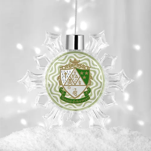 Miniatura 3 de Kappa Delta Sorority - Adorno para árbol de Navidad, diseño de copo de nieve, decoración para fiesta de árbol, hogar, vacaciones (Kappa Delta #10)