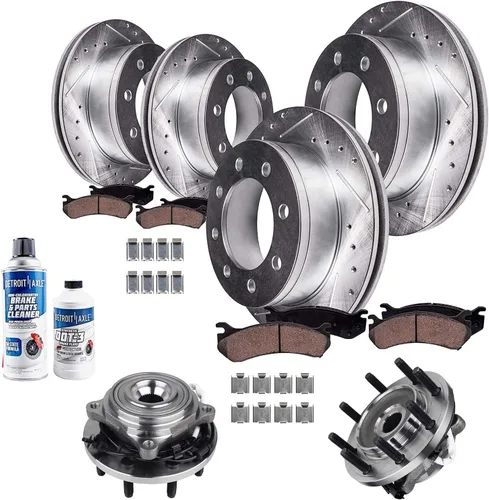 Miniatura 39 de Detroit Axle - Rotores de freno para Ford Mustang 2015, 2016, 2017, 2018, 2019, 2020, 2021, 2022, 2023, repuesto de rotores de freno de disco