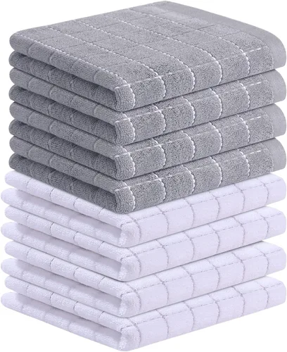 Miniatura 183 de Homaxy Paños de cocina 100% algodón de felpa, toallas de cocina ultra suaves y absorbentes para la cocina, adecuadas para secar y lavar platos