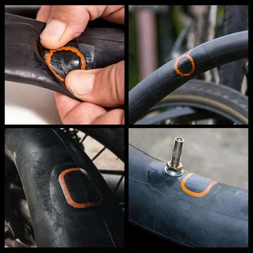 Miniatura 2 de Bike Tire Repair Kit, Bycicle Inner Tube Puncture Patch Kits, Vulcanizing Patches,Glueless Patchs,Lever for Motorcycle BMX Cycling MTB Road Mountain