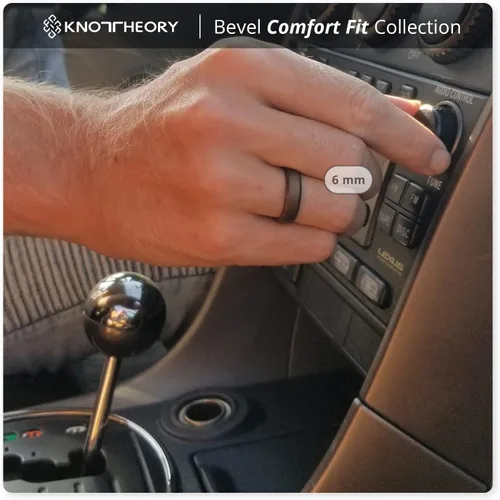 Miniatura 56 de Knot Theory - Anillo de boda de silicón para hombres y mujeres Anillos de goma finos de calidad superior con gran estilo, comodidad; son ideales