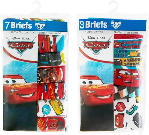 Miniatura 4 de Disney Boys' Pixar Cars 100% Cotton Underwear with Lightning McQueen, Mater, Cruz & More Sizes 18m, 23t, 4t, 4, 6 and 8