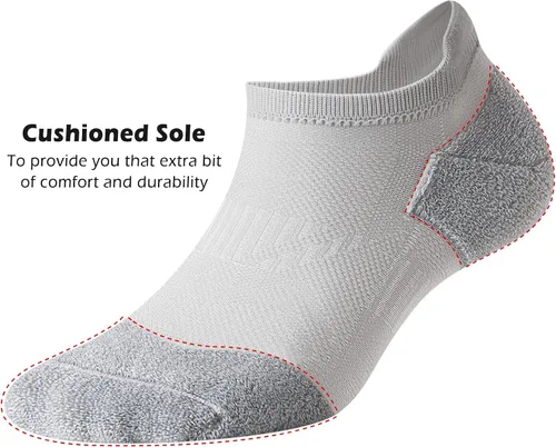 Miniatura 5 de Gonii Ankle Socks Womens Running No Show Socks Compression Athletic Low Socks 5-Pairs