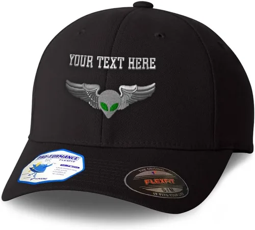 Miniatura 7 de Sombreros Flexfit personalizados para hombres y mujeres Janet Airlines Pilot Alien B bordado poliéster sombrero de béisbol gorra de béisbol