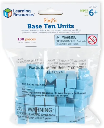 Miniatura 9 de Learning Resources Base Ten Blocks Smart Pack - 121 piezas, a partir de 6 años, grados 1+, juegos de matemáticas de primer grado, suministros