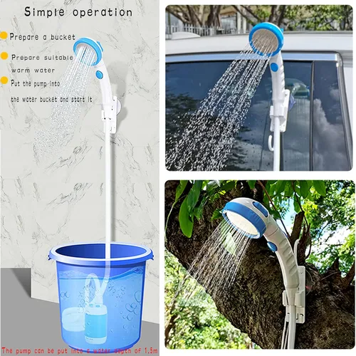Miniatura 4 de Iron Hammer Campamento ducha portátil ducha camping ducha al aire libre campamento ducha cabeza para acampar