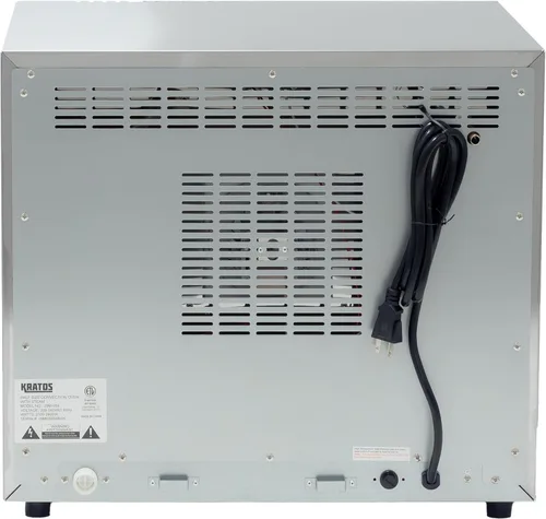Miniatura 5 de Kratos Horno comercial, horno de convección eléctrico de encimera de tamaño medio con control de vapor, acero inoxidable, 208/240V (29M-059)