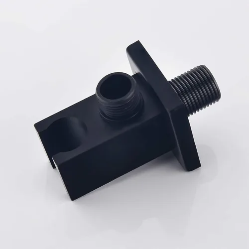 Miniatura 4 de Codo de suministro de pared con soporte de ducha de mano, conector de manguera de ducha cuadrado de latón de 1/2 pulgada, montaje en pared, salida