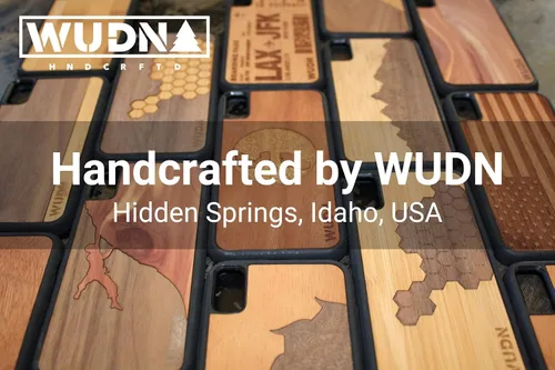 Miniatura 6 de WUDN Slim Wooden Phone Case (Carmalized Bamboo) Compatible with iPhone 11 Pro Max Bambú Carmalizado