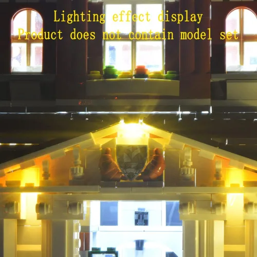 Miniatura 5 de GEAMENT Kit de luces LED compatible con Lego Town Hall - para Creator 10224 (juego de modelos no incluido)