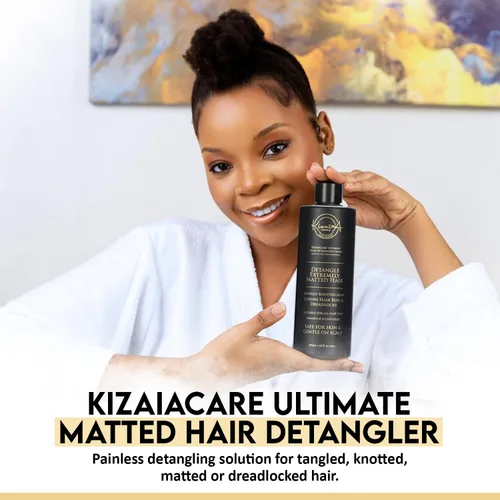 Miniatura 4 de KizaiaCare Ultimate Matted Hair Detangler: solución desenredante sin dolor para cabello enredado, anudado, enmarañado o rasta. Adultos y niños