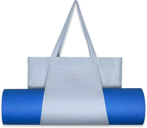 Miniatura 8 de Bolsas de yoga Cwokarb para mujeres con bolsas para esteras de yoga, tote de lona para pilates, bandolera para el hombro, para viajes, oficina