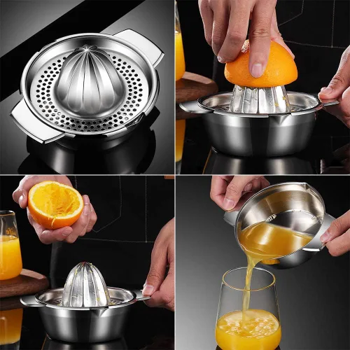 Miniatura 4 de Jugo de la prensa de la mano de la fruta Juicer Citrus Lemon Juicer,Herramienta manual multiusos del Juicer