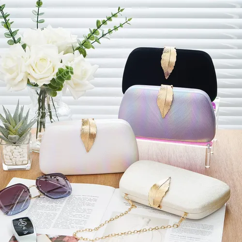 Miniatura 5 de WEIMZC Bolso de mano para mujer, bolso de noche con flecos, bolso de noche para fiesta, boda, bolso de mano con cadena, bolso cruzado