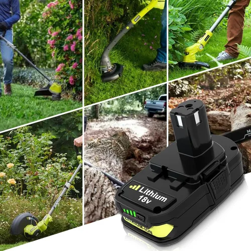 Miniatura 8 de Enermall Paquete de 2 baterías de repuesto P102 de 3600 mAh para Ryobi de 18 V Plus compatibles con baterías Ryobi de 18 V P108 P103 P105 P107 P109