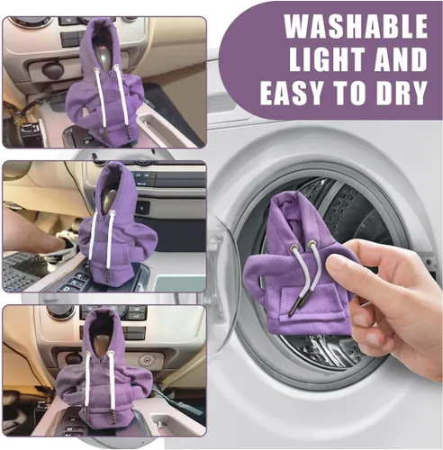 Miniatura 5 de Capucha de Cambio de Marchas de Coche, Funda de Palanca de Cambio a la Moda, Mini Capucha para Cambio Automático, Gadgets Lindos