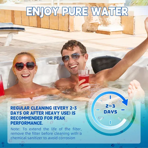 Miniatura 6 de Cartucho de filtro de repuesto para bañera de hidromasaje, filtros de spa atornillables compatibles con todos los jacuzzis inflables RELXTIME