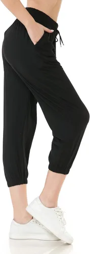 Leggings Depot - Pantalones deportivos de calce relajado para mujer, con bolsillos y puños, ideales para yoga y entrenamiento