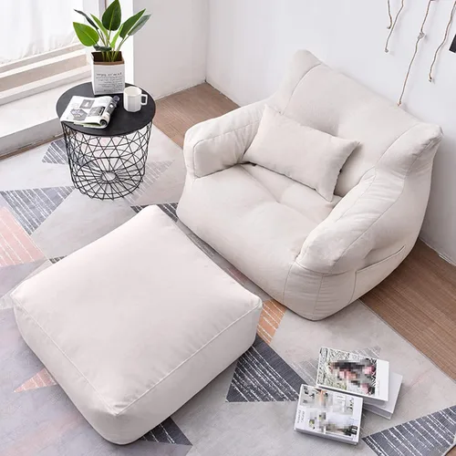 Miniatura 5 de HWOEK Sofa Lazy Sack - Puf ultra suave, sillas, tumbona perezosa, tatami (sin relleno), funda para puf suave para adultos, adolescentes y niños