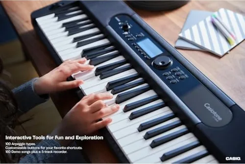 Miniatura 3 de Casio Casiotone CT-S400 - Teclado portátil sensible al tacto de 61 teclas Sonido AiX, 600 tonos, 200 ritmos, curva de tono, USB-MIDI, altavoces