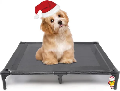 Miniatura 10 de suddus Cama elevada para perros impermeable al aire libre, cama elevada portátil para perros, camas para perros fuera del suelo, cama para perros